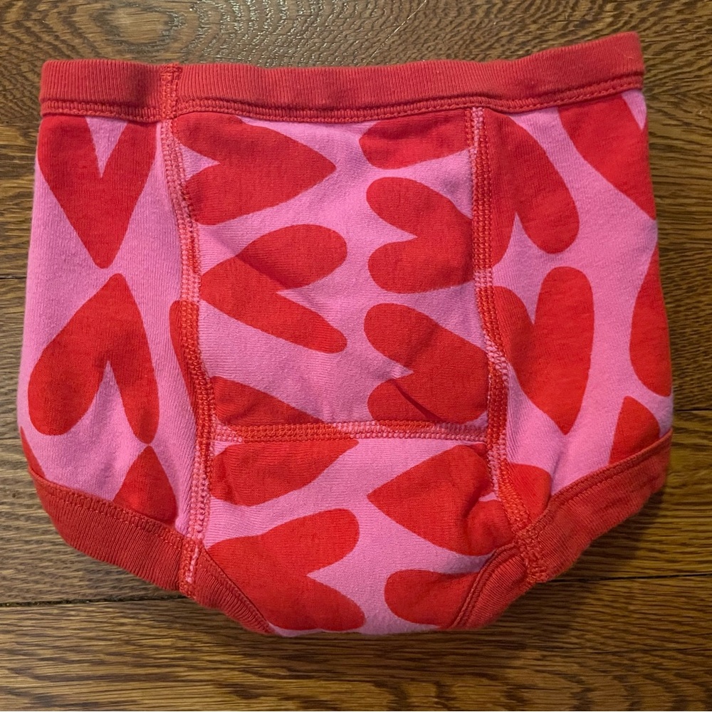 Hanna Andersson Red & Pink Heart Training Pants Size 100/110 cm or small - Picture 3 of 3